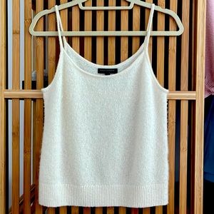 Cashmere Tank. Ivory color.